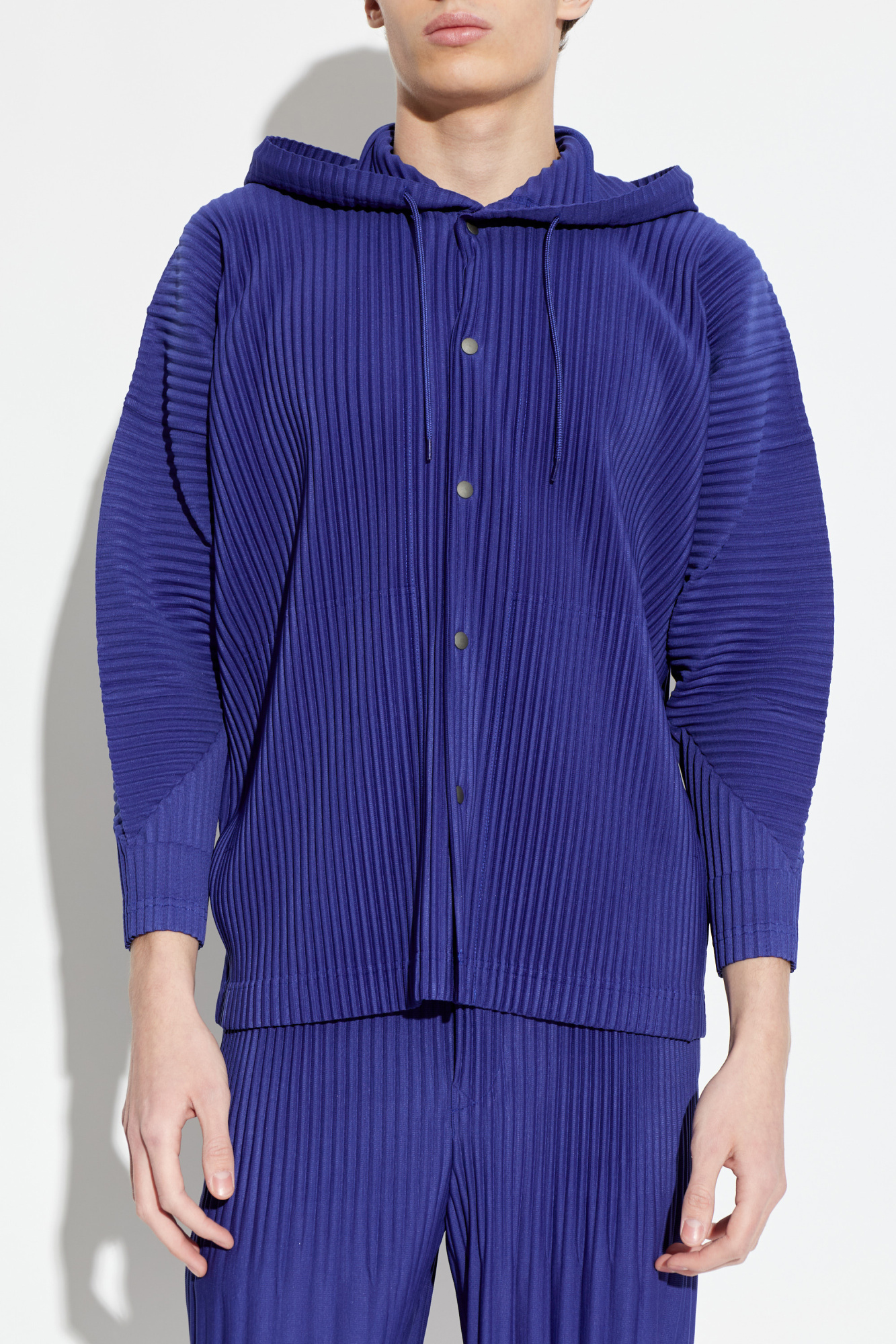 Homme Plissé Issey Miyake Pleated jacket with hood | Men's | Vitkac